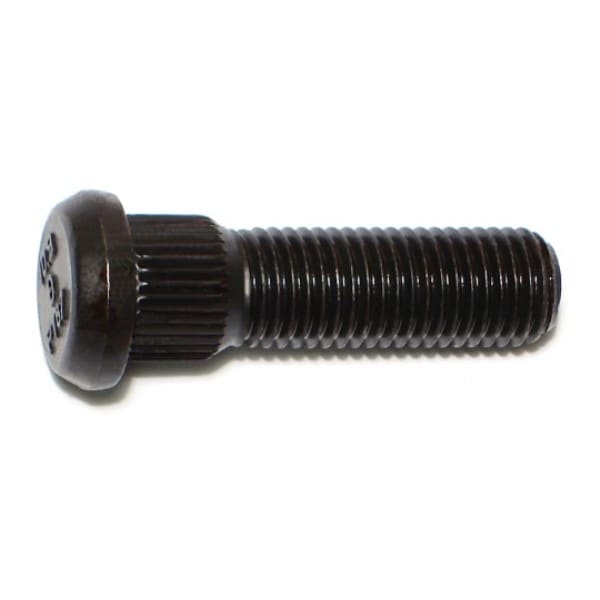 Midwest Fastener 12mm-1.5 x 14.35mm x 42.5mm Zinc Plated Class 10.9 Steel Fine Thread Automotive Wheel Studs 4PK 75453 - main